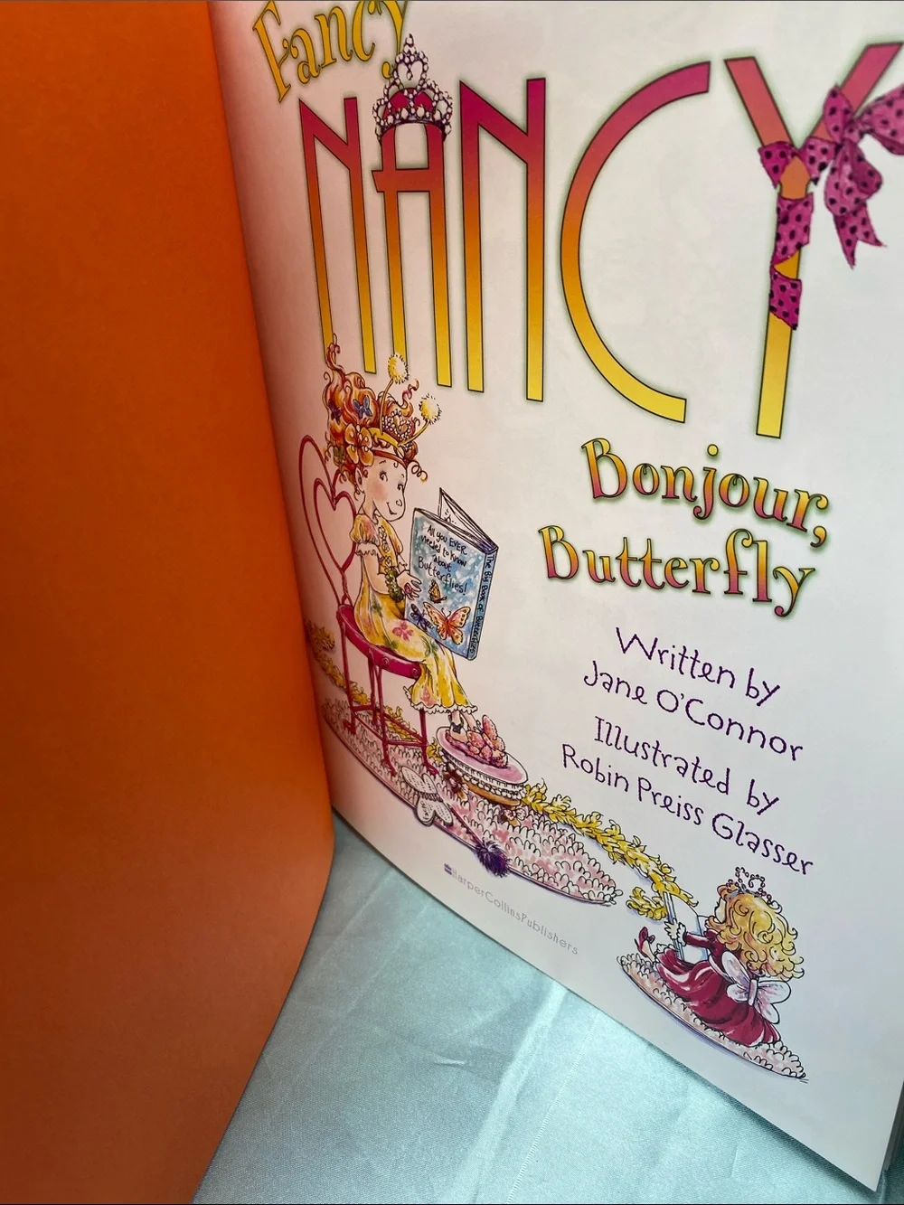 Fancy Nancy Bonjour, Butterfly - Yellow Large Hardcover Children's Book